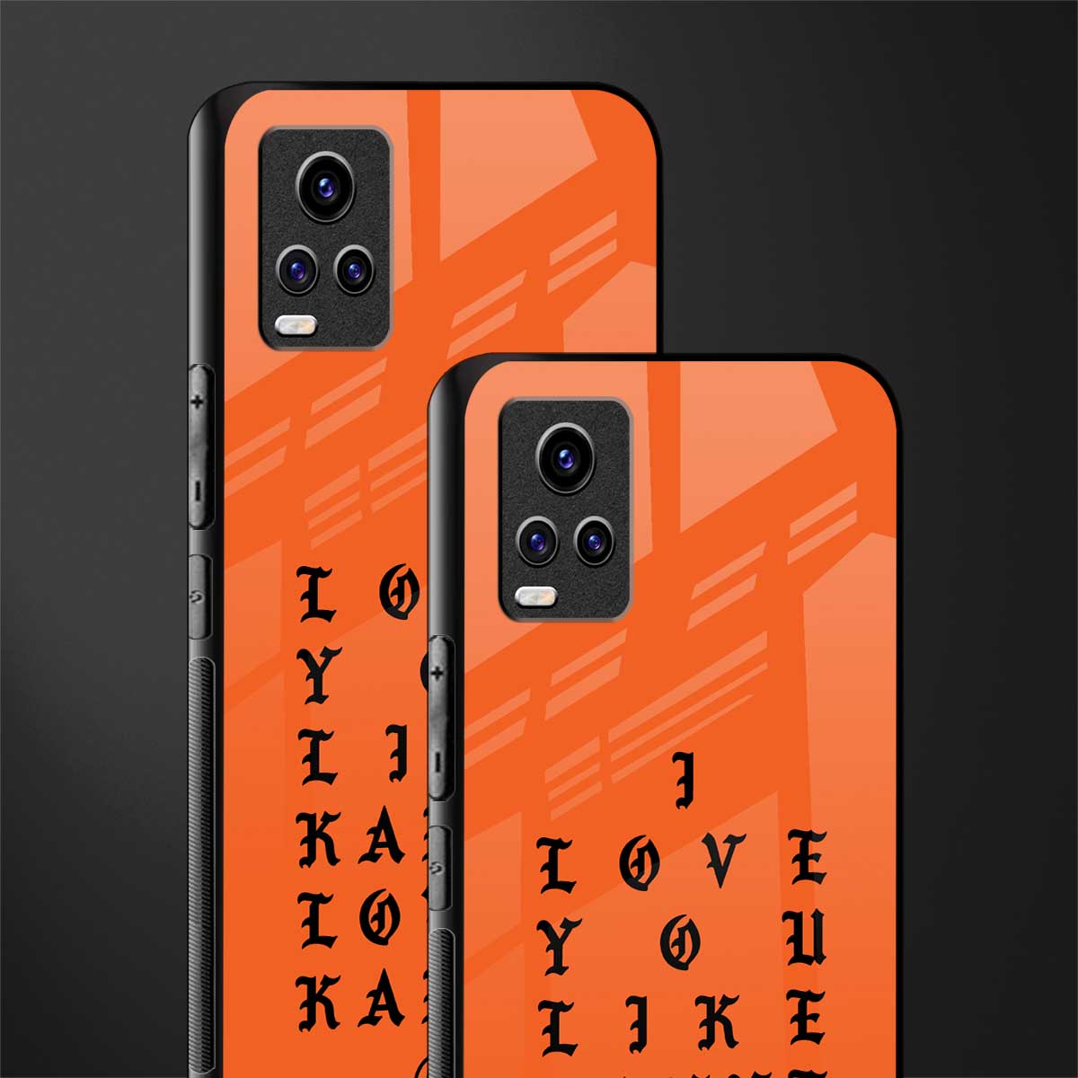 love like kanye back phone cover | glass case for vivo v21e 4g