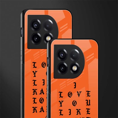 love like kanye back phone cover | glass case for oneplus 11