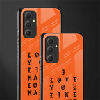 love like kanye back phone cover | glass case for samsung galaxy a54 5g