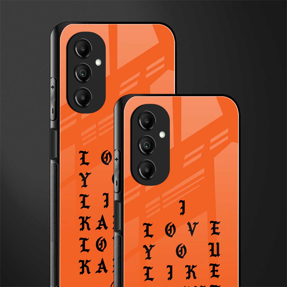 love like kanye back phone cover | glass case for samsung galaxy a14 5g