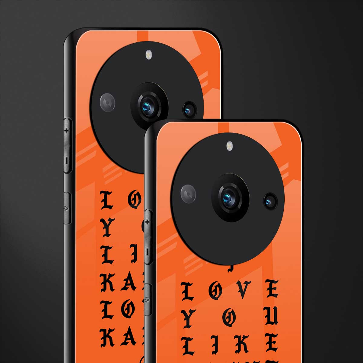 love like kanye back phone cover | glass case for realme 11 pro 5g