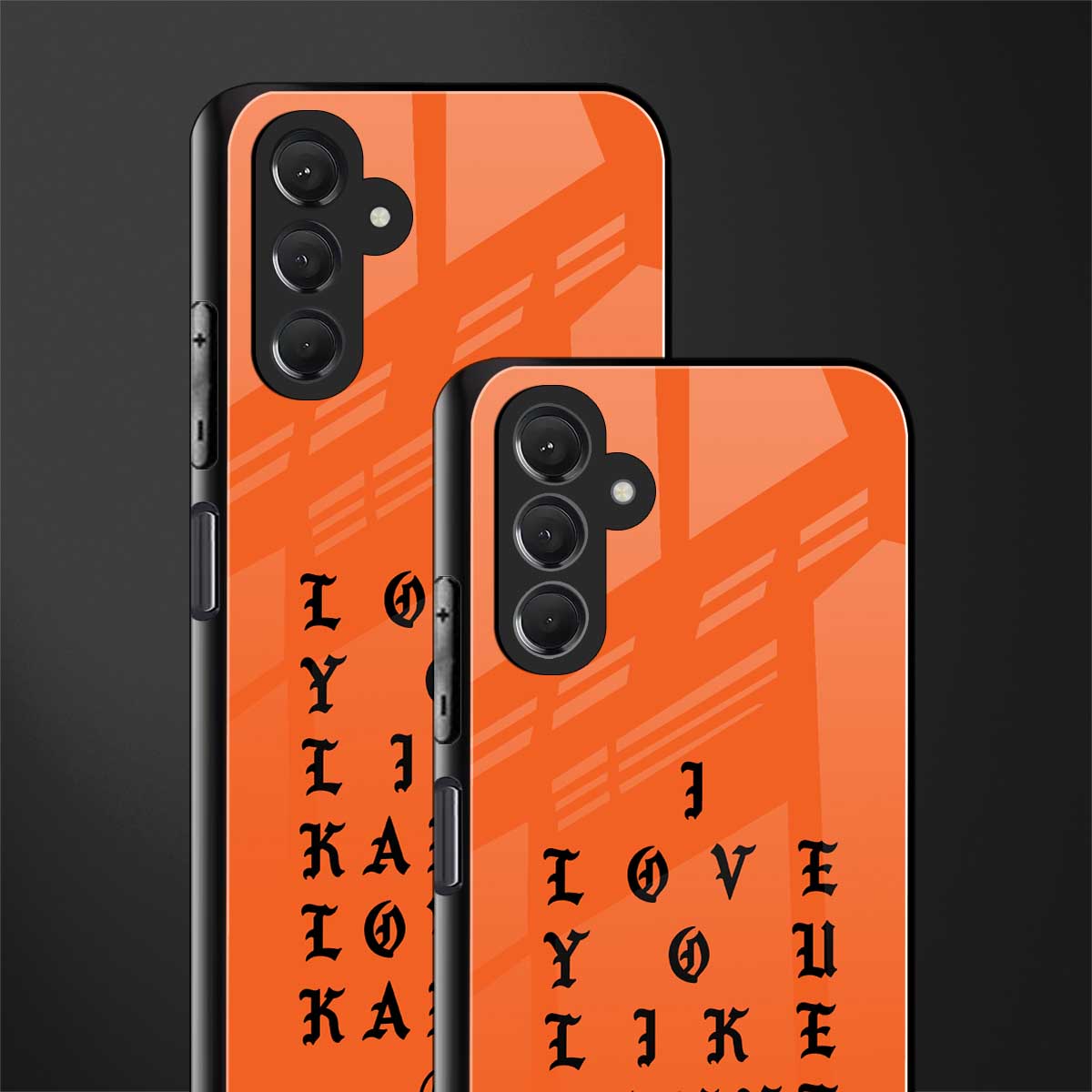 love like kanye back phone cover | glass case for samsun galaxy a24 4g