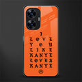 love like kanye back phone cover | glass case for realme c55