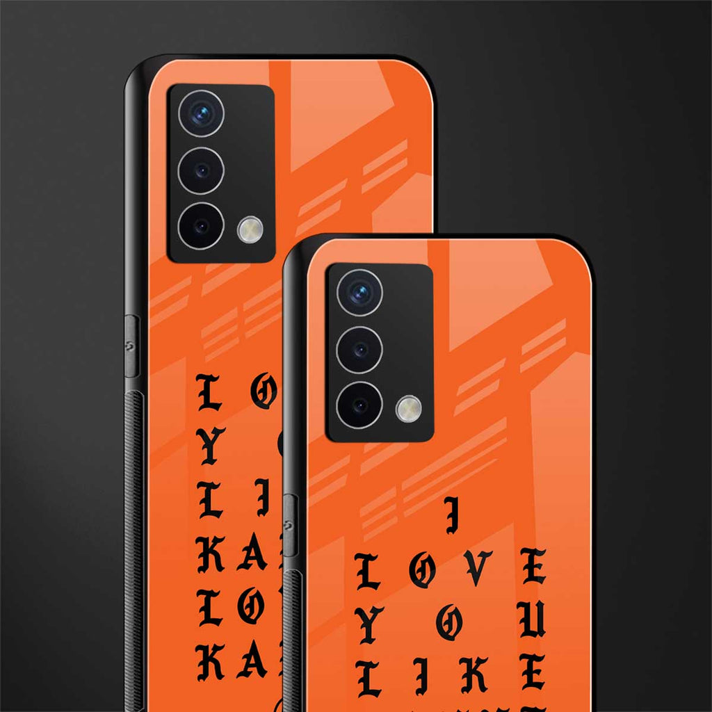 love like kanye back phone cover | glass case for oppo a74 4g
