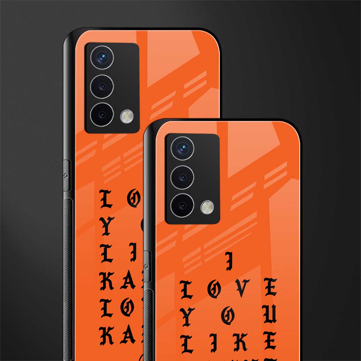 love like kanye back phone cover | glass case for oppo a74 4g