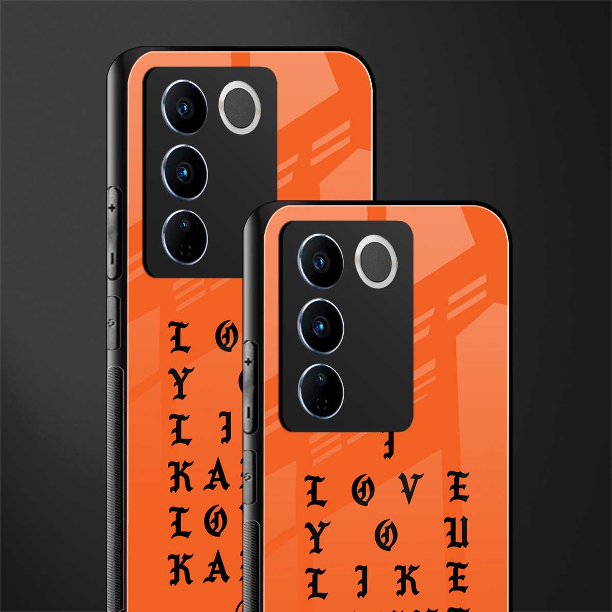 love like kanye back phone cover | glass case for vivo v27 pro 5g