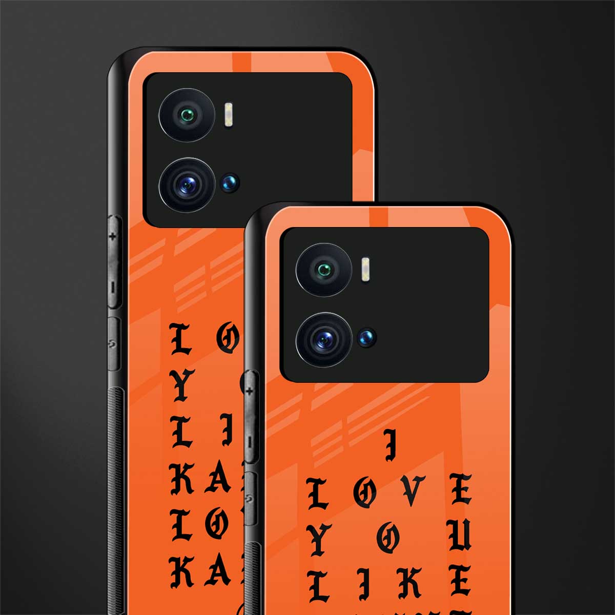 love like kanye back phone cover | glass case for iQOO 9 Pro