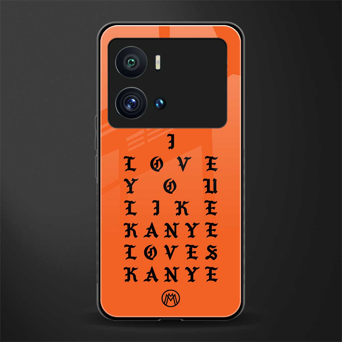 love like kanye back phone cover | glass case for iQOO 9 Pro