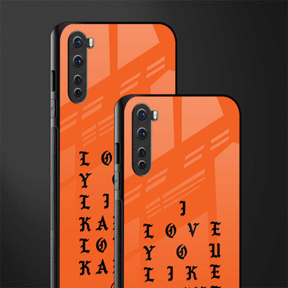 love like kanye glass case for oneplus nord ac2001 image-2