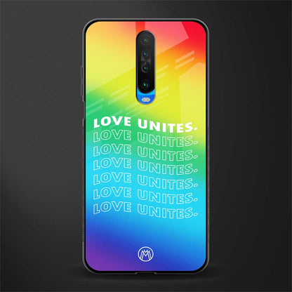 love unites glass case for poco x2 image