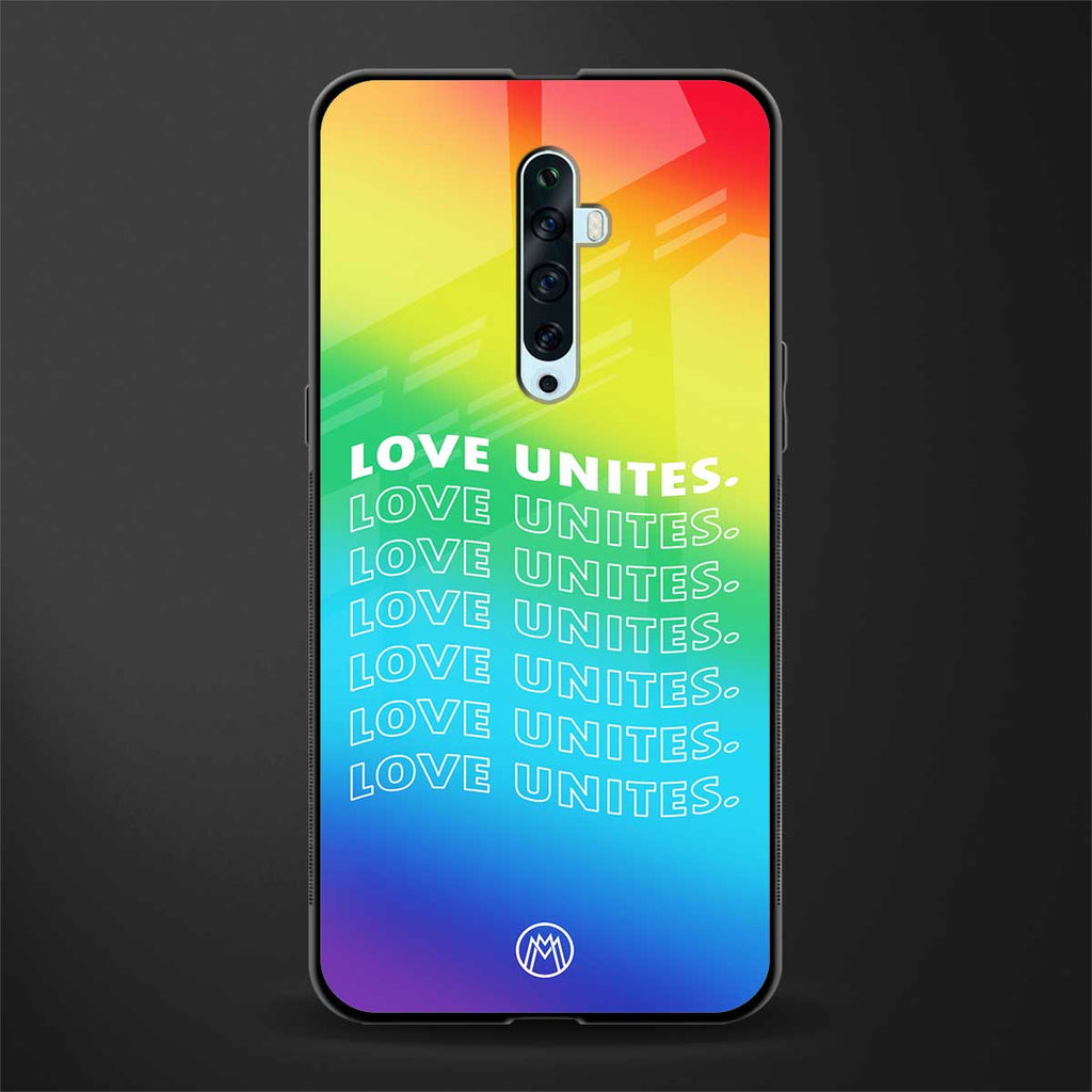 love unites glass case for oppo reno 2f image