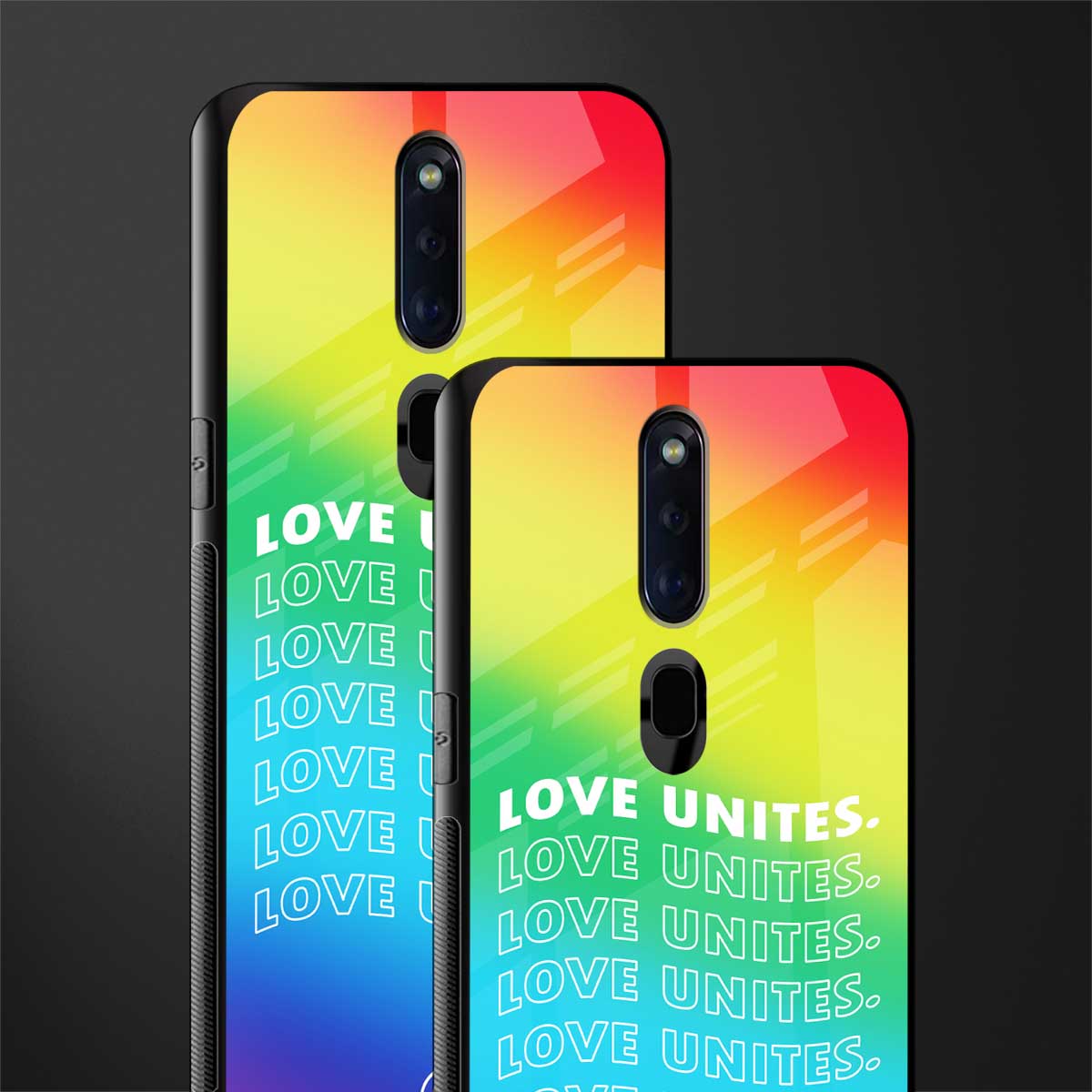 love unites glass case for oppo f11 pro image-2