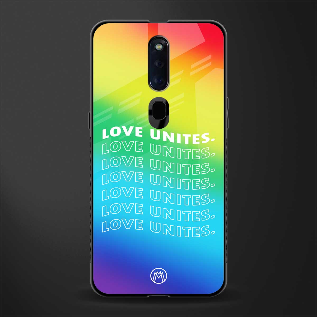 love unites glass case for oppo f11 pro image