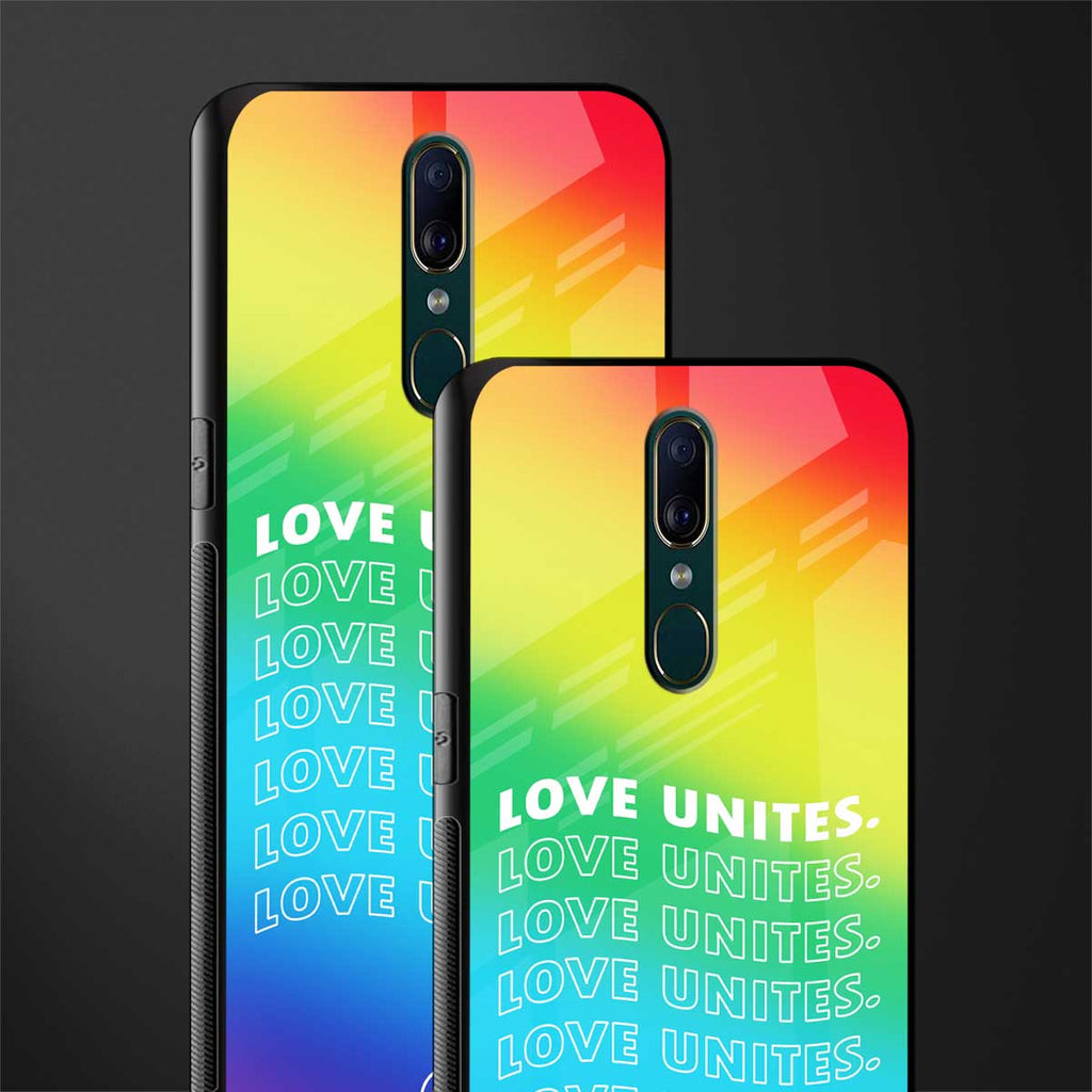 love unites glass case for oppo f11 image-2