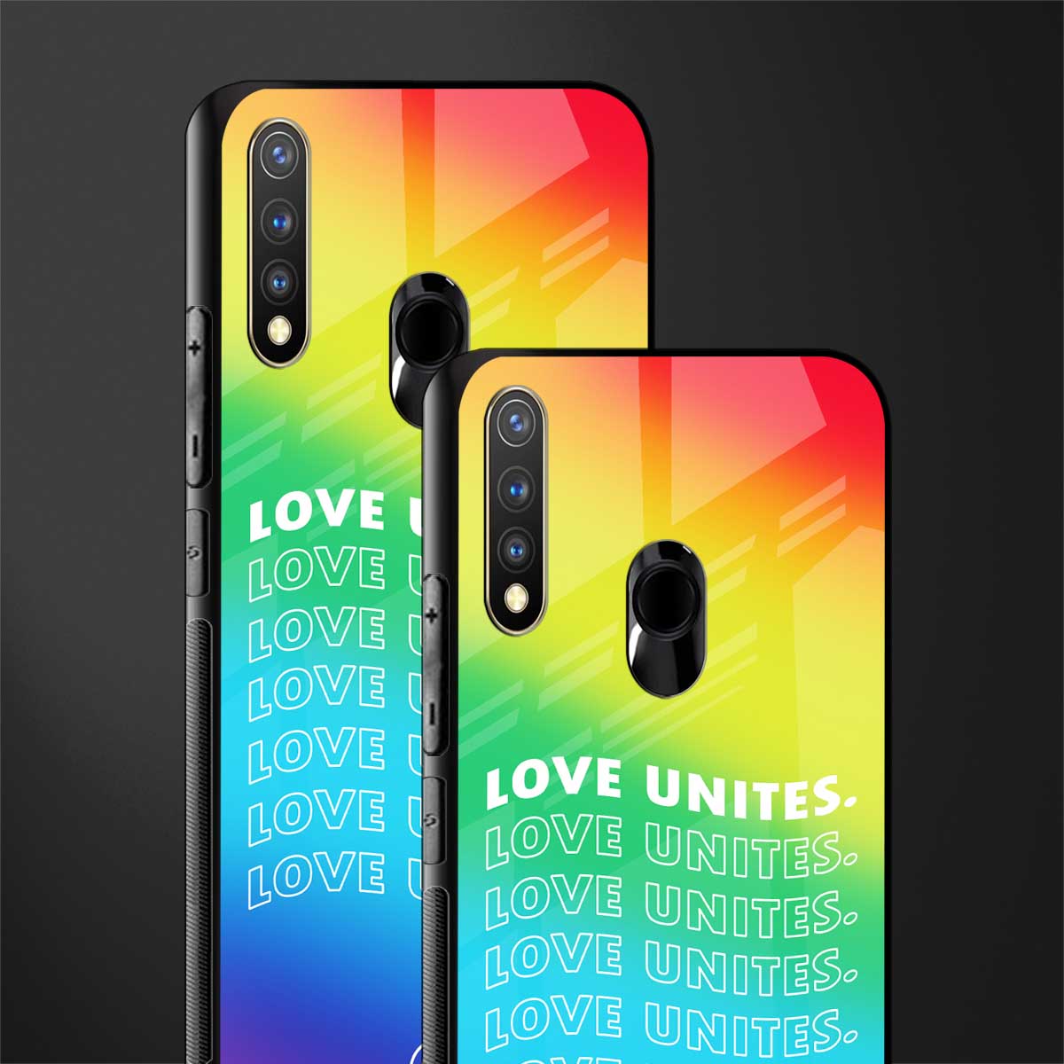 love unites glass case for vivo u20 image-2