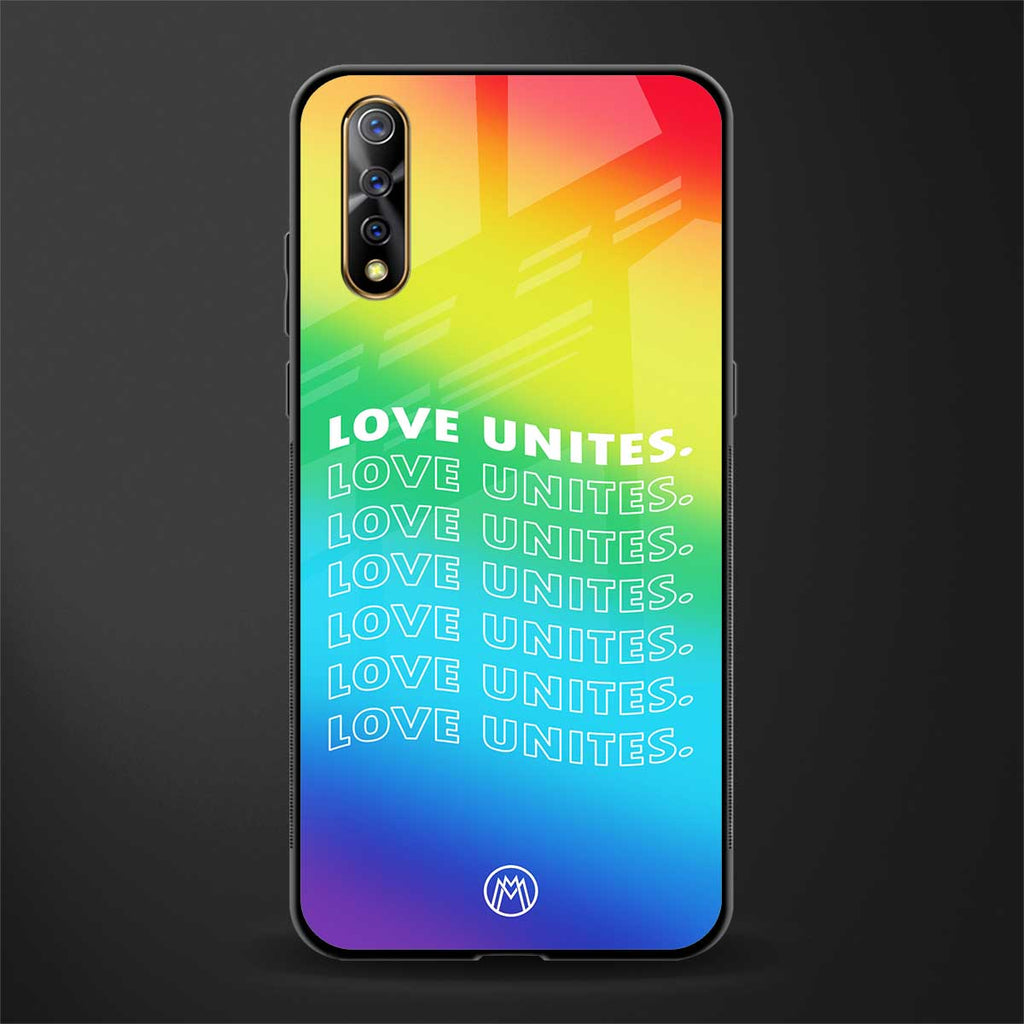 love unites glass case for vivo s1 image