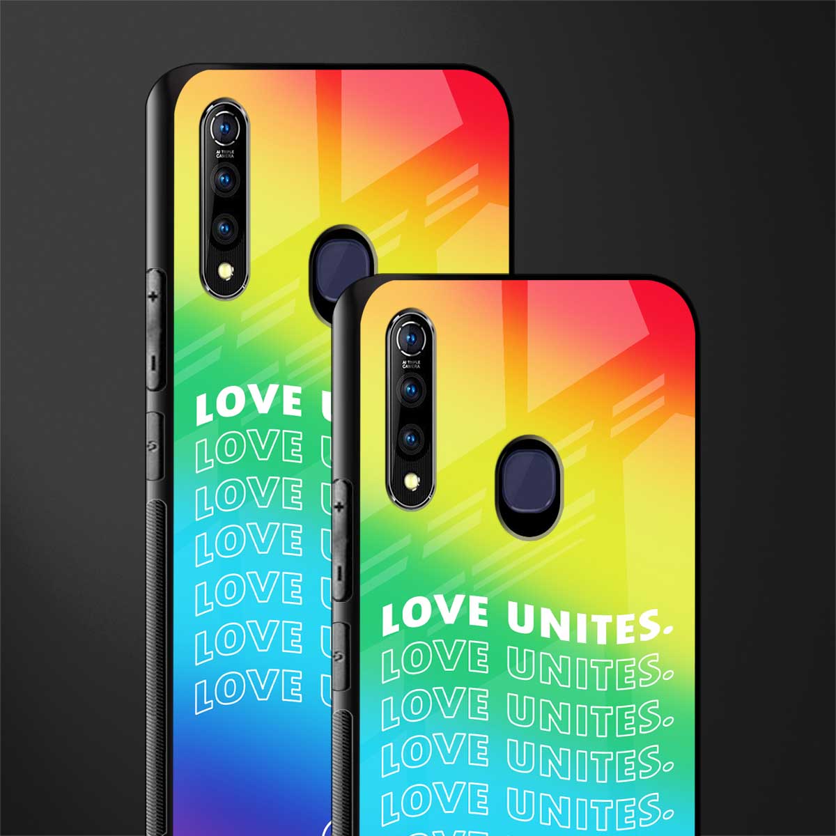 love unites glass case for vivo z1 pro image-2