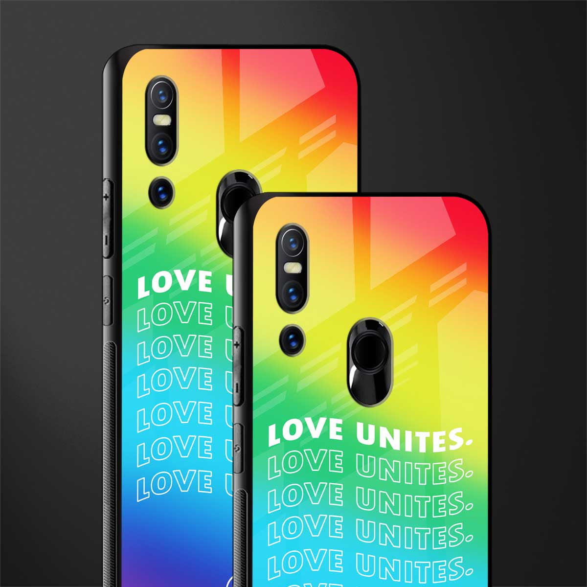 love unites glass case for vivo v15 image-2