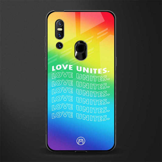 love unites glass case for vivo v15 image