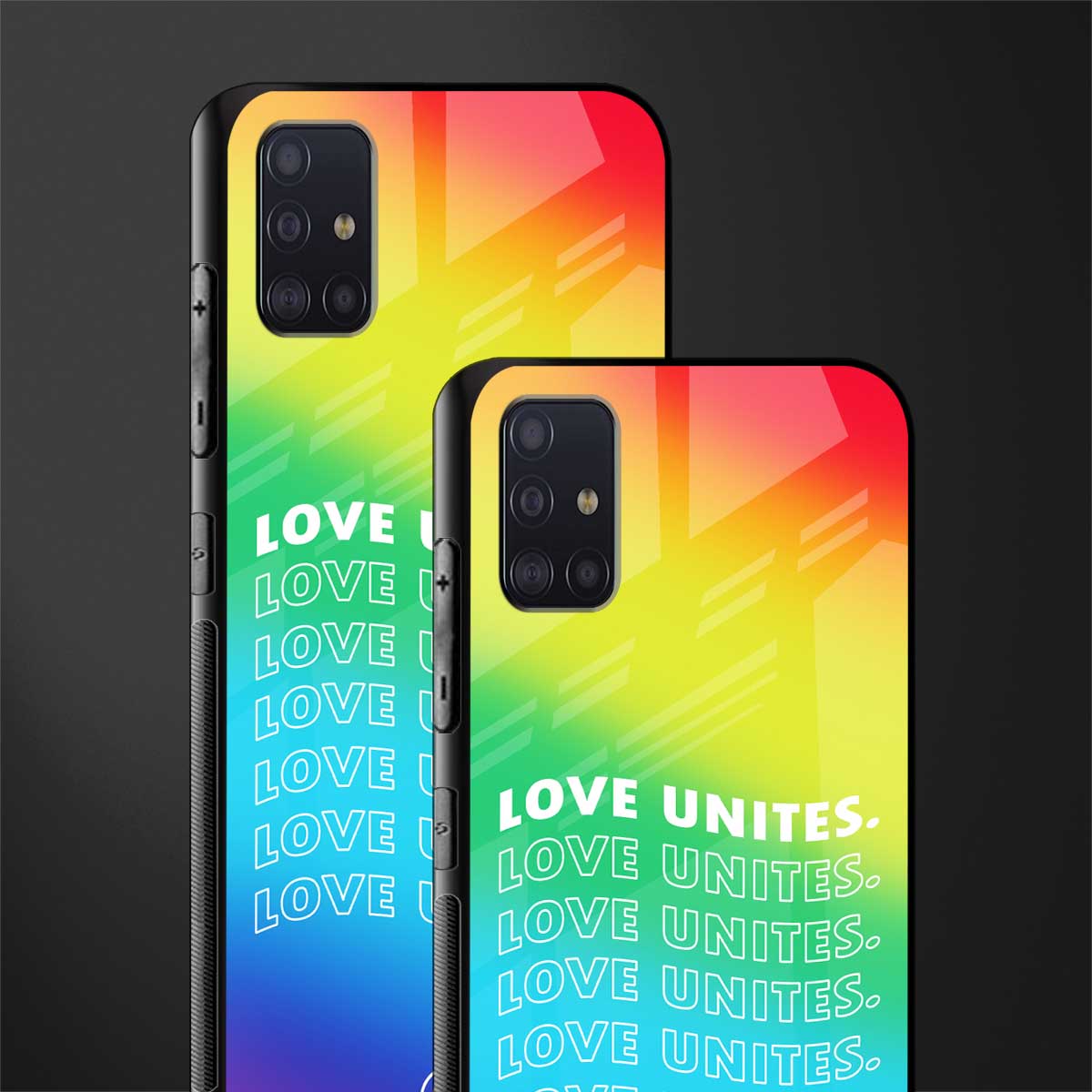 love unites glass case for samsung galaxy a71 image-2