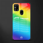 love unites glass case for samsung galaxy f41 image
