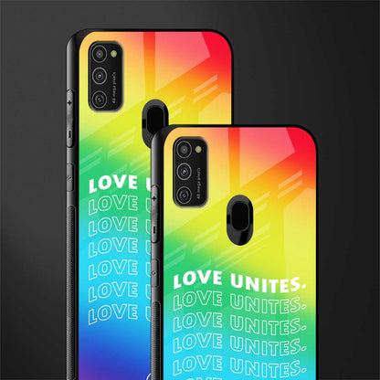 love unites glass case for samsung galaxy m21 image-2