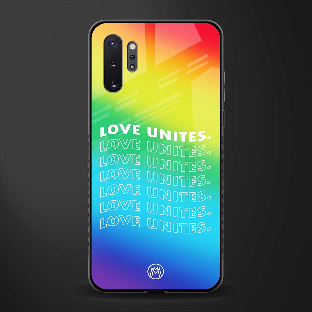 love unites glass case for samsung galaxy note 10 plus image