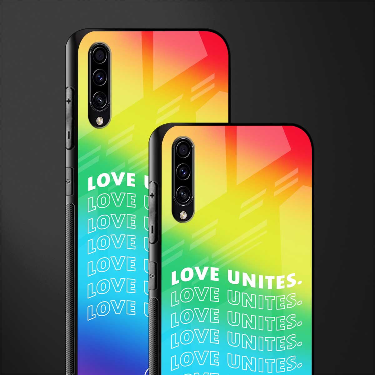love unites glass case for samsung galaxy a70 image-2