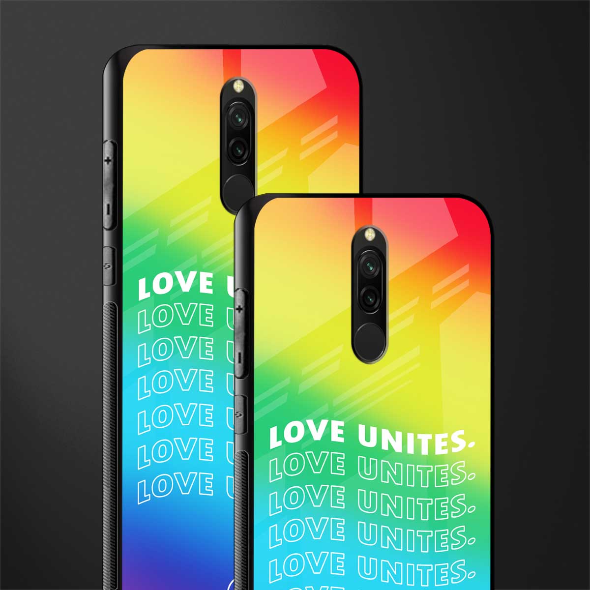 love unites glass case for redmi 8 image-2