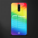love unites glass case for redmi 8 image