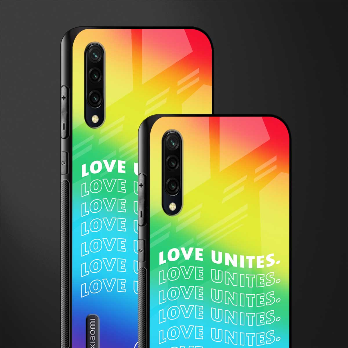 love unites glass case for mi a3 redmi a3 image-2