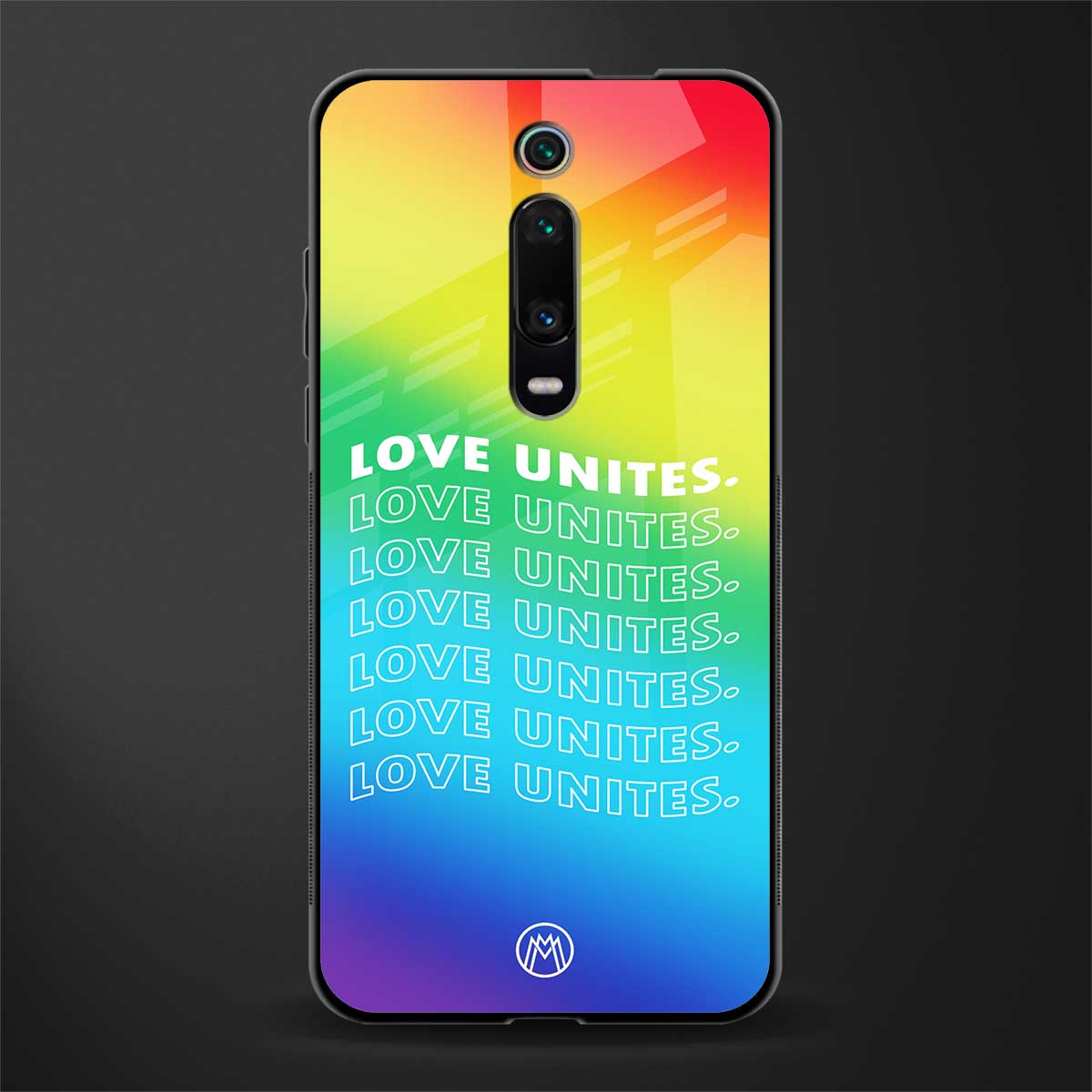 love unites glass case for redmi k20 image