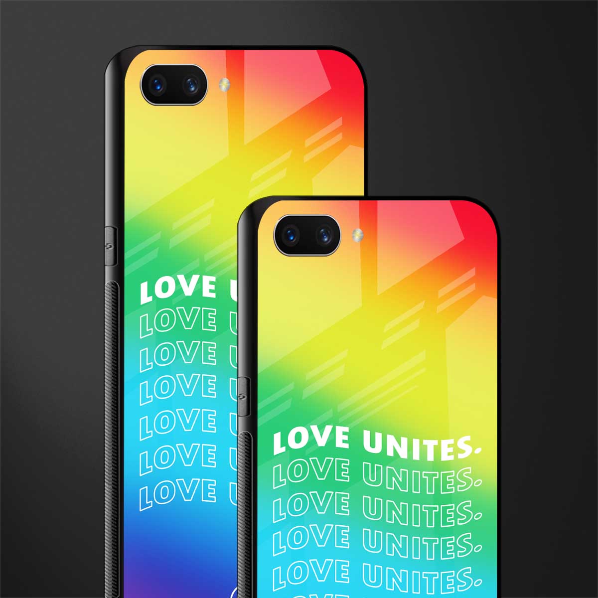 love unites glass case for oppo a3s image-2