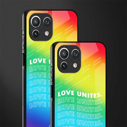 love unites glass case for mi 11 lite image-2