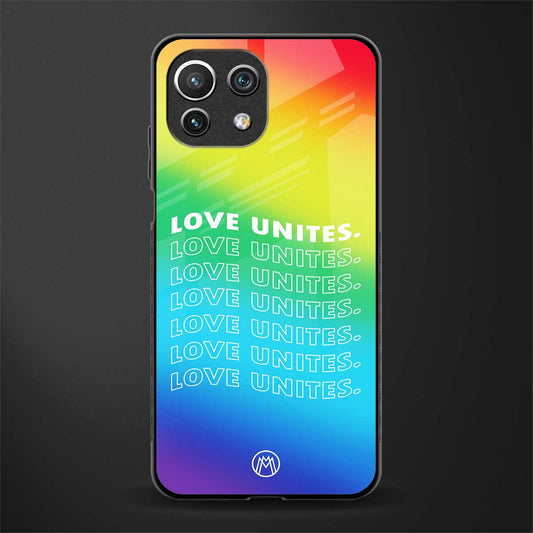 love unites glass case for mi 11 lite image