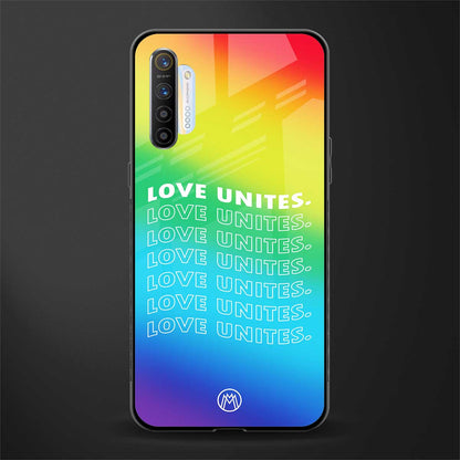 love unites glass case for realme x2 image