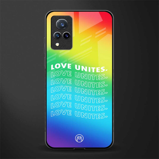 love unites glass case for vivo v21 5g image