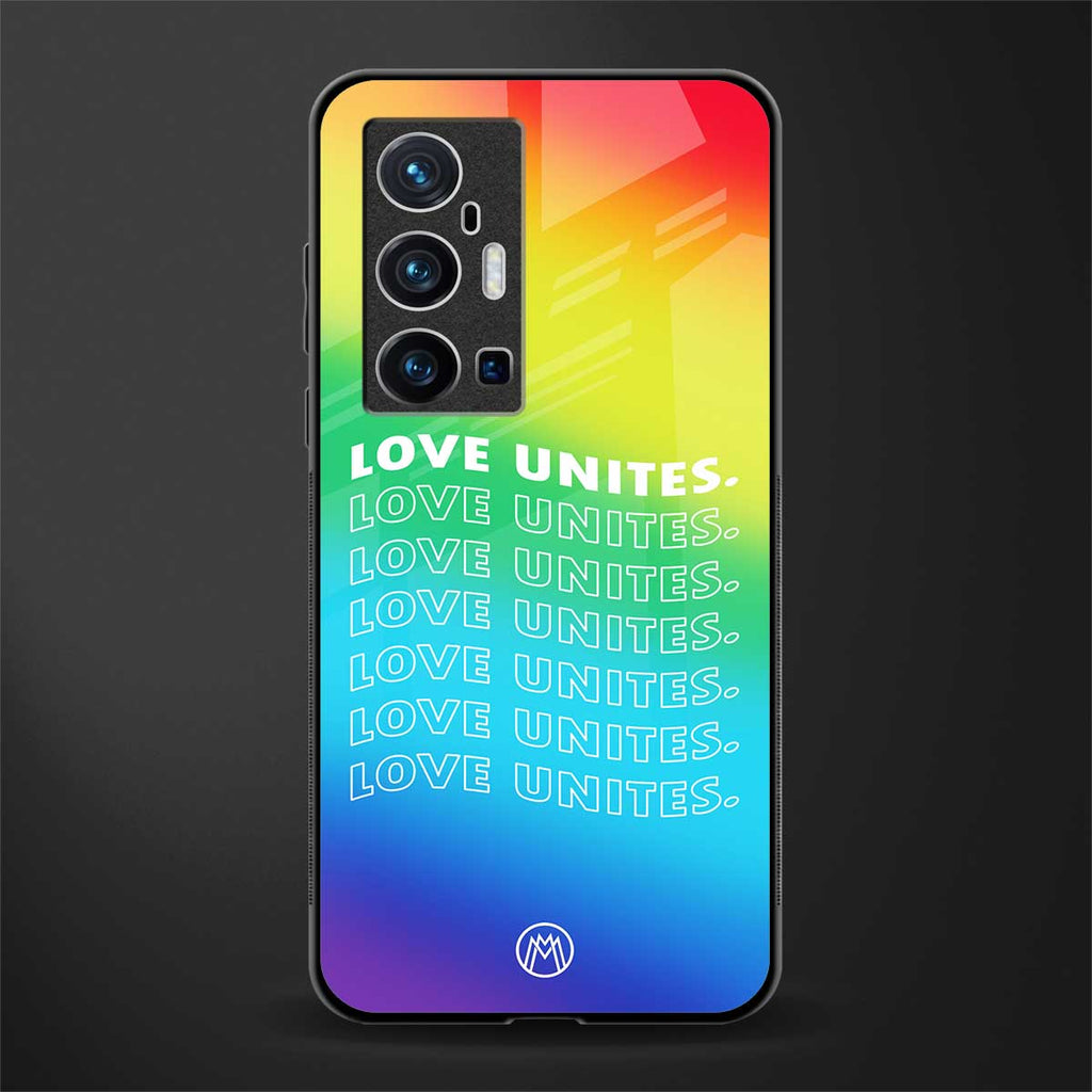 love unites glass case for vivo x70 pro plus image