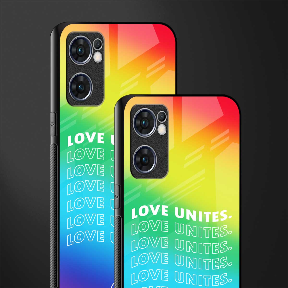 love unites glass case for oppo reno7 5g image-2