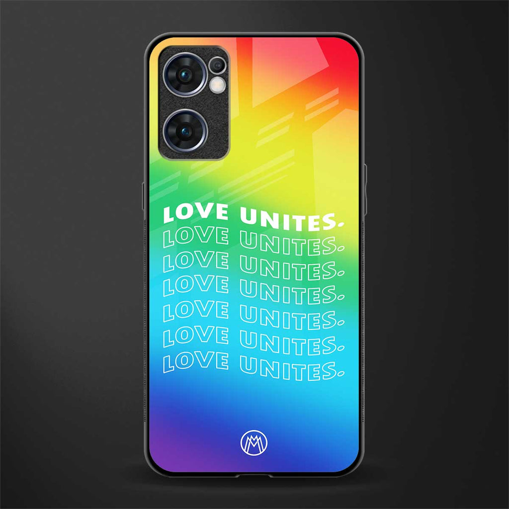 love unites glass case for oppo reno7 5g image