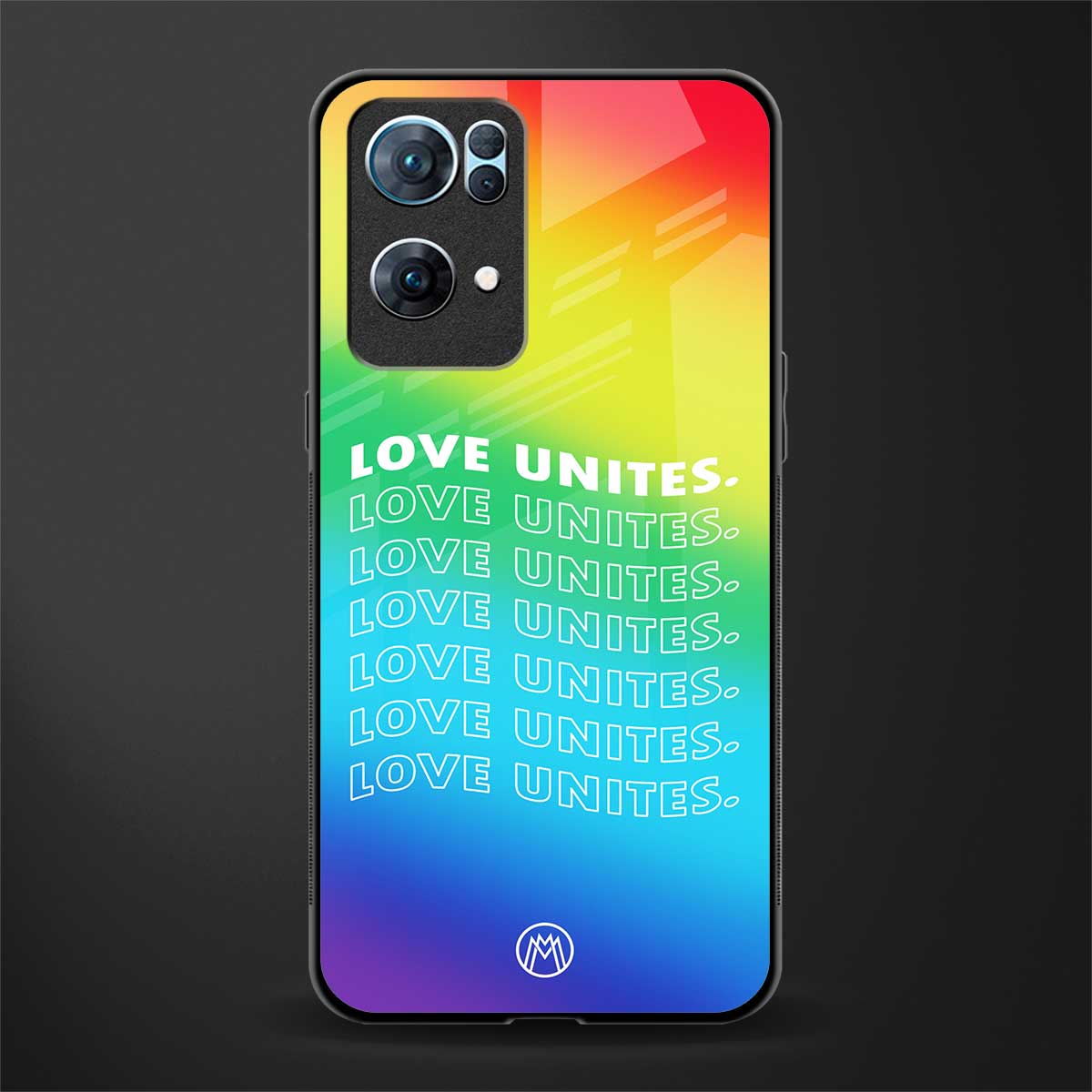 love unites glass case for oppo reno7 pro 5g image