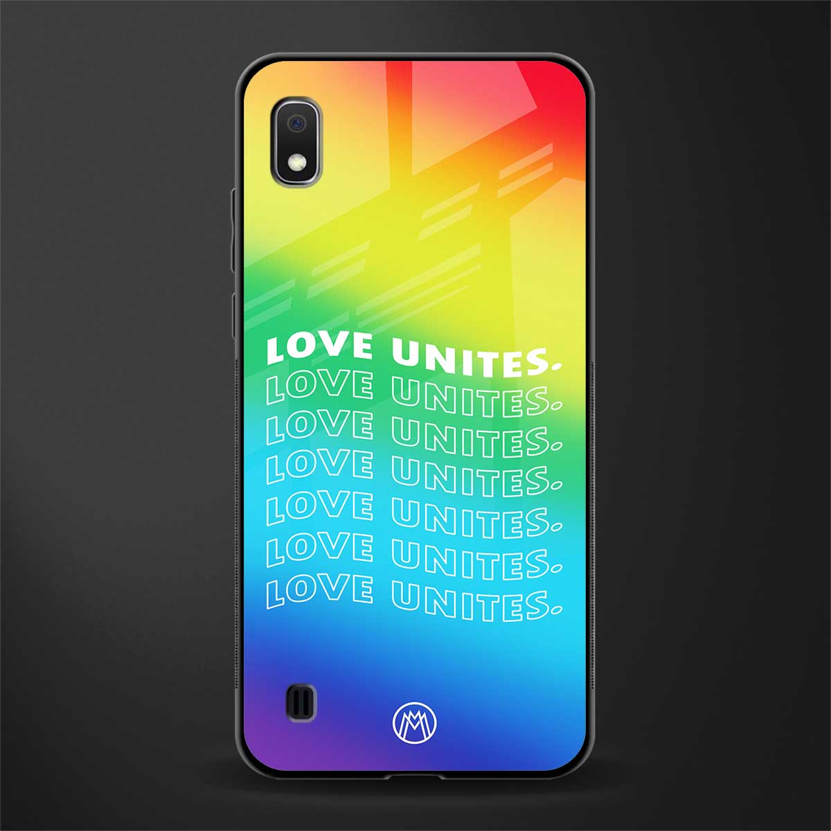 love unites glass case for samsung galaxy a10 image