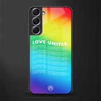 love unites glass case for samsung galaxy s21 fe 5g image