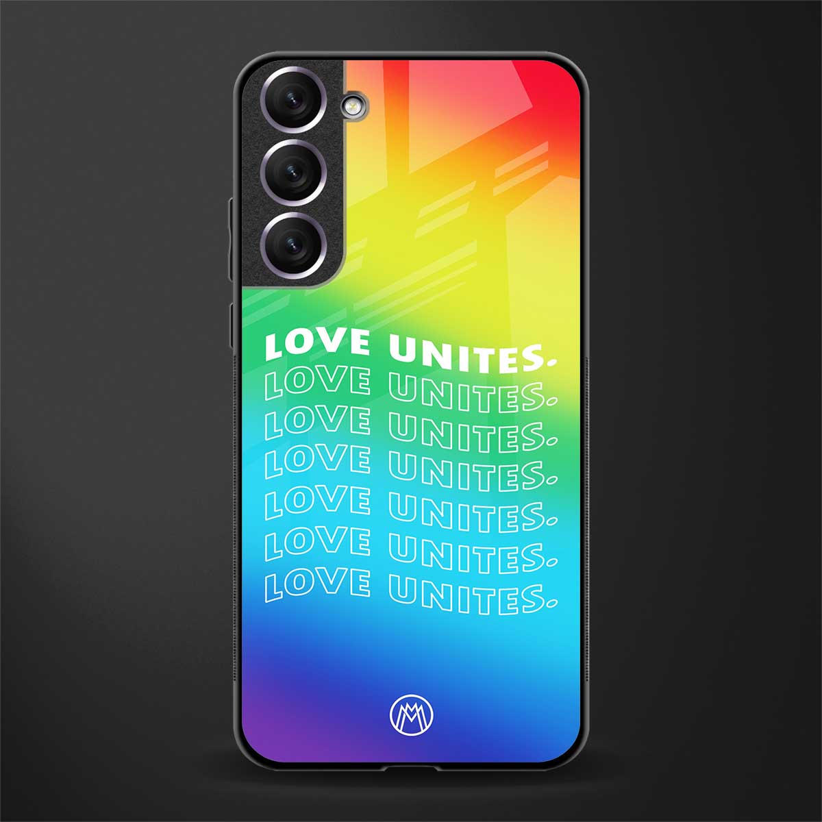 love unites glass case for samsung galaxy s21 image