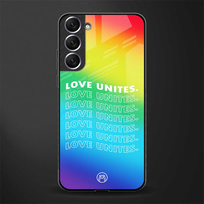 love unites glass case for samsung galaxy s21 image