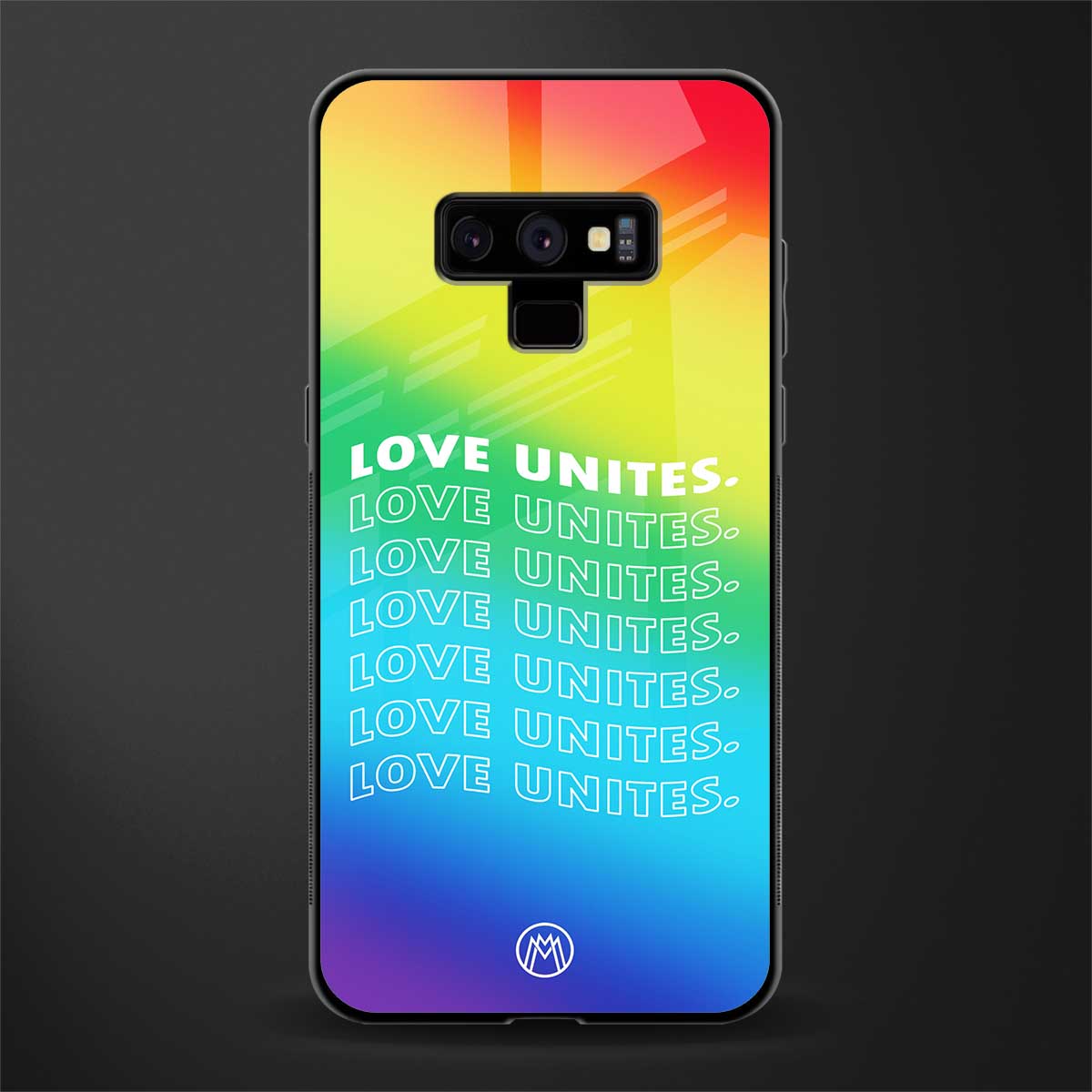 love unites glass case for samsung galaxy note 9 image