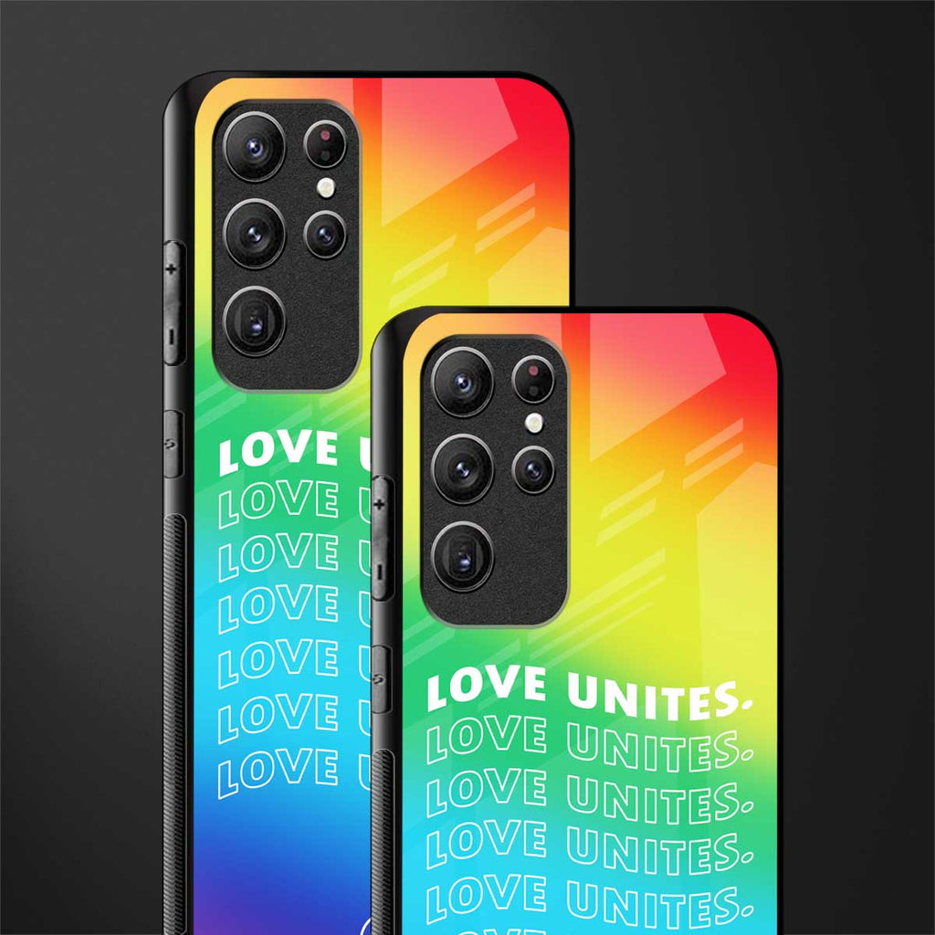 love unites glass case for samsung galaxy s21 ultra image-2