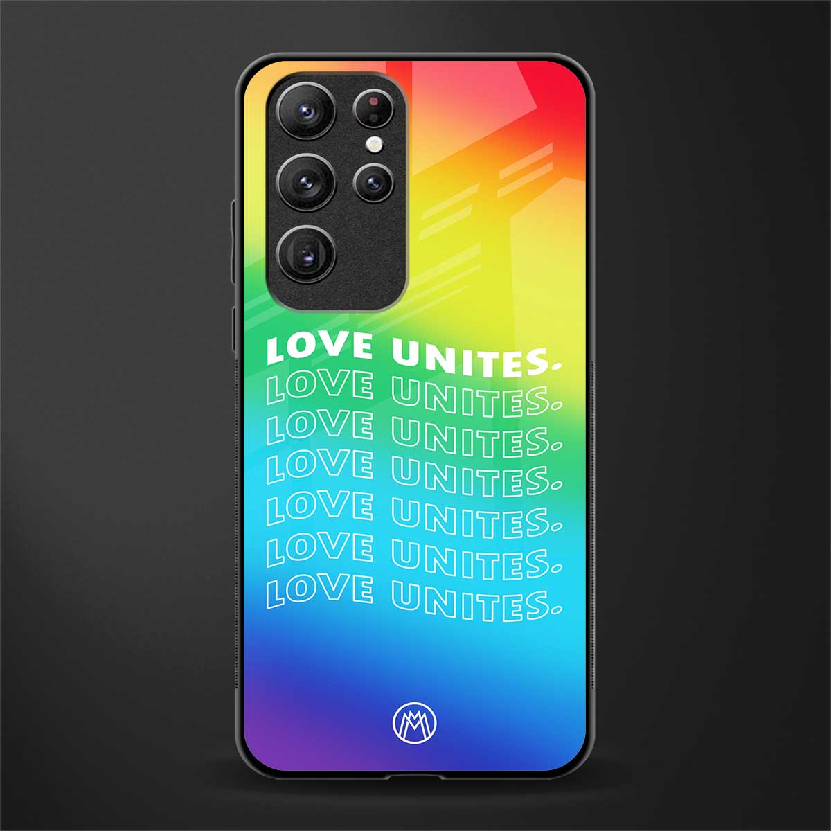 love unites glass case for samsung galaxy s21 ultra image