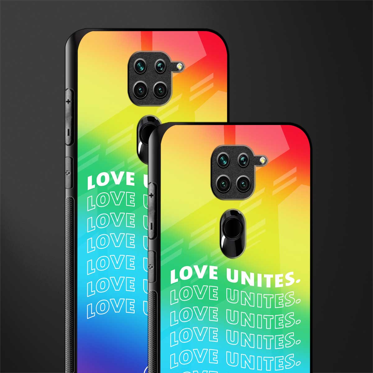 love unites glass case for redmi note 9 image-2