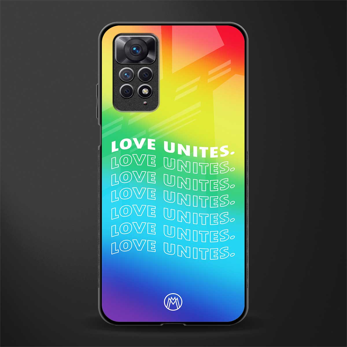 love unites glass case for redmi note 11 image